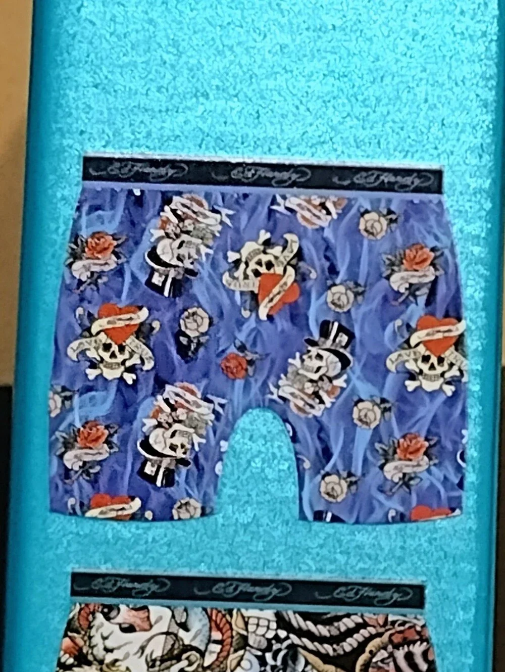 Ed Hardy Men's Boxer Briefs Pack Of 4 Medium
